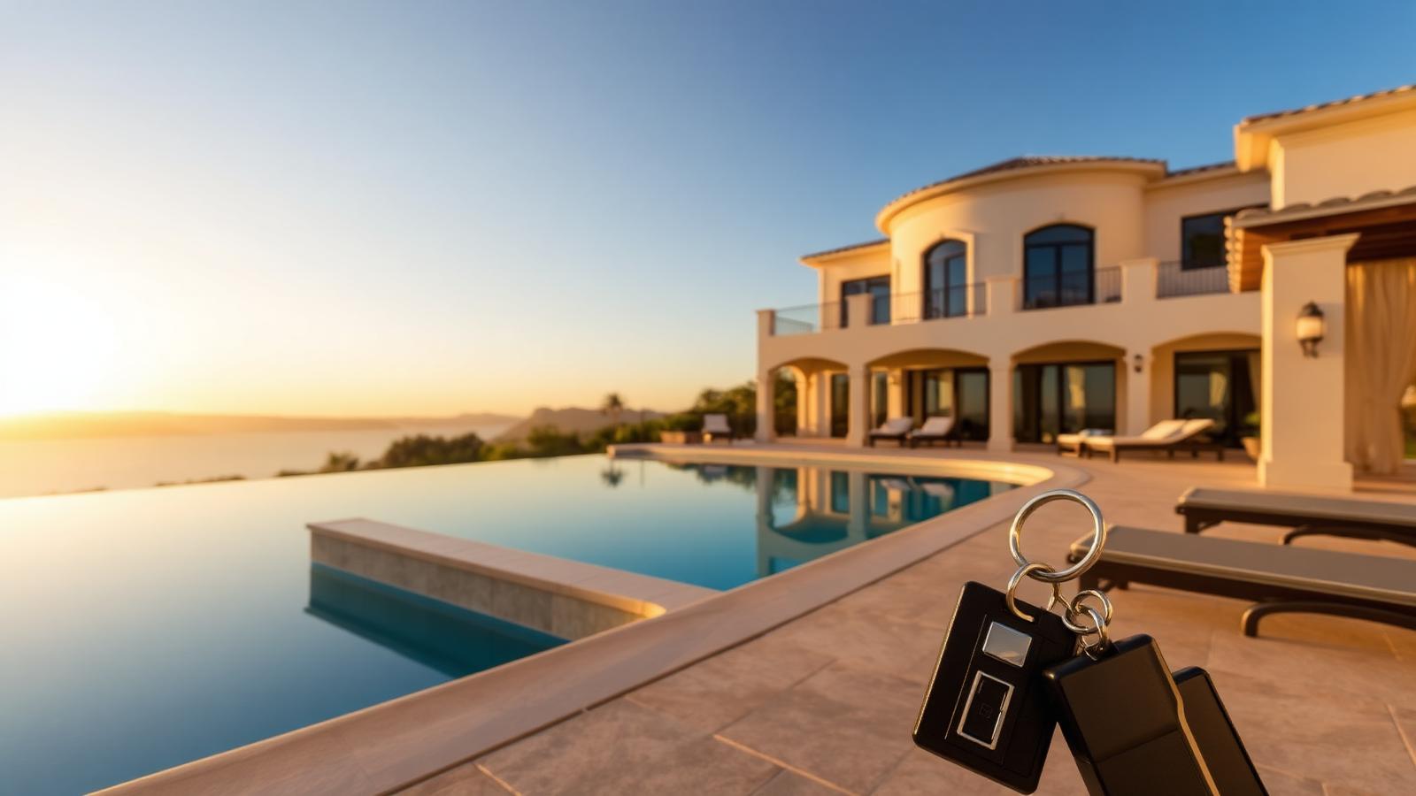 Luxury villa with infinity pool